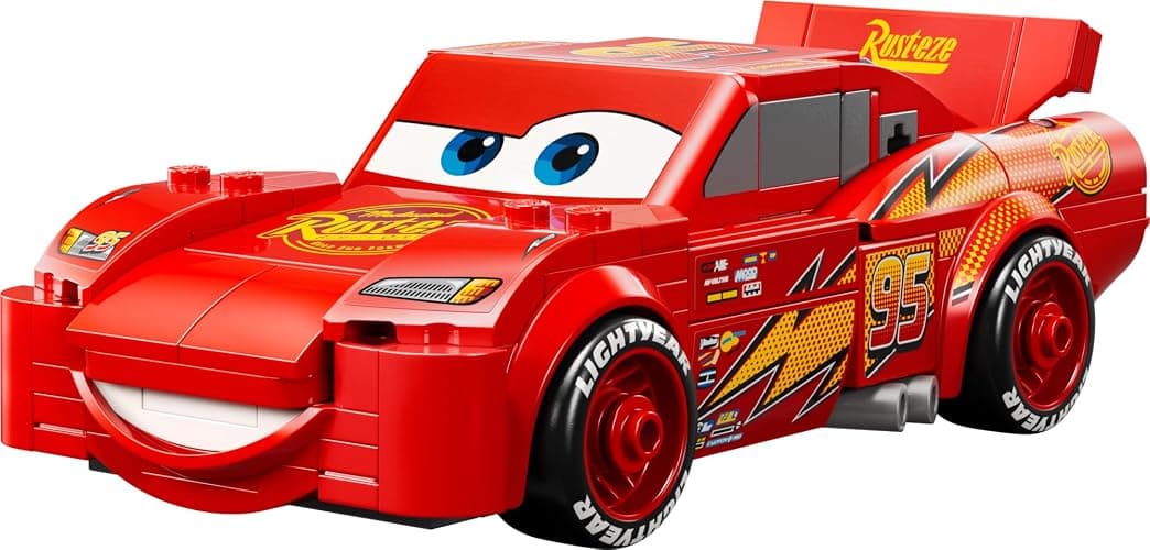 LEGO Speed Champions Lightning McQueen Toy - Disney Pixar Cars Building Blocks for Kids, Boys & Girls, Ages 9+ - Pretend Play Race Car & Bedroom Shelf Display - 77255 thumbnail 4
