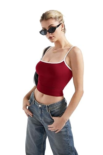 SUUKSESS Women Sexy Square Neck Tank Top Summer Y2K Going Out Basic Cami Shirt thumbnail 3