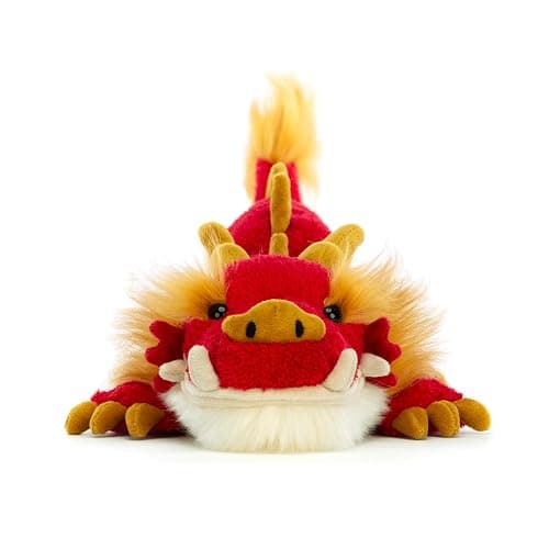 Jellycat Festival Dragon Stuffed Animal, 16.6 inches | Mythical Plush Toy | Chinese New Year Gift thumbnail 4