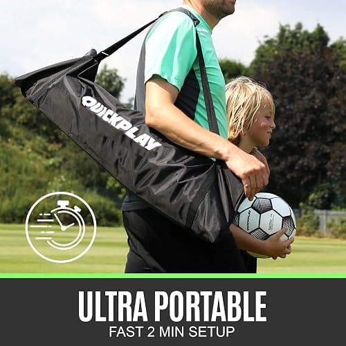 QUICKPLAY Kickster Soccer Goal Range – Ultra Portable | Quick and Easy Set Up | Includes Net and Carry Bag | Available in 7 Sizes | Backyard Soccer Net for Kids & Adults [Single Goal] thumbnail 7