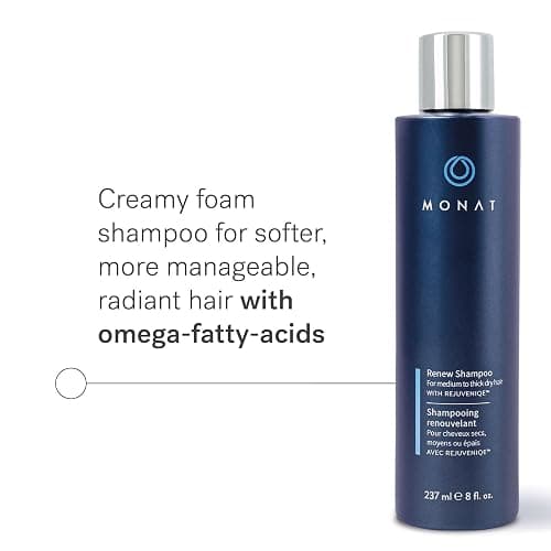 MONAT Renew Shampoo Infused with Rejuveniqe® - Moisturizing Shampoo w/Omega Fatty Acids for Medium to Thick Hair. Shine-enhancing, Ultra-hydrating Lather for Dry Hair - Net Wt. 237 ml / 8.0 fl. oz. thumbnail 2
