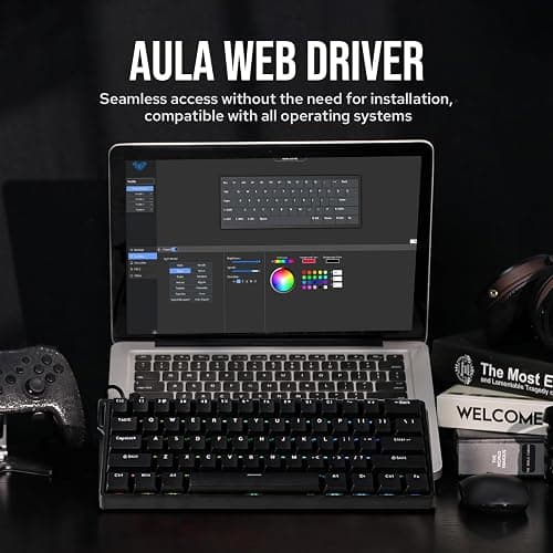 EPOMAKER AULA WIN60 HE 60% Wired Magnetic Keyboard with Adjustable Actuation, 8000 Hz Polling Rate, Hall Effect Switches, Hot-Swap, For FPS Games (Black) thumbnail 7