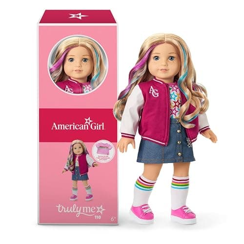American Girl, Truly Me 18-inch Doll #110 with Blue Eyes, Wavy Blonde Hair, Light Skin with Freckles, for Ages 6+ - Image 1