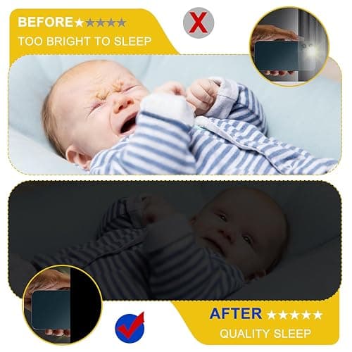 100% Blackout Shades Curtains for Bedroom 57x 79Inch,No Drill,Portable,DIY Cut,Removable,Black Out Blinds Window Cover for Baby Nursery,RV,Media Room,Hook Loop Tape Straps Stickers,Magnetic Clips thumbnail 5