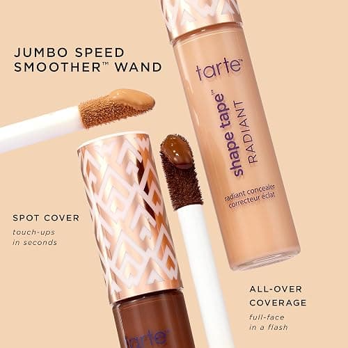 tarte shape tape radiant concealer – Medium-Coverage, Radiant Finish for Under Eye Concealer for Dark Circles, Fine Lines, Redness & Discoloration, Hydrating, Vegan, Cruelty Free thumbnail 9