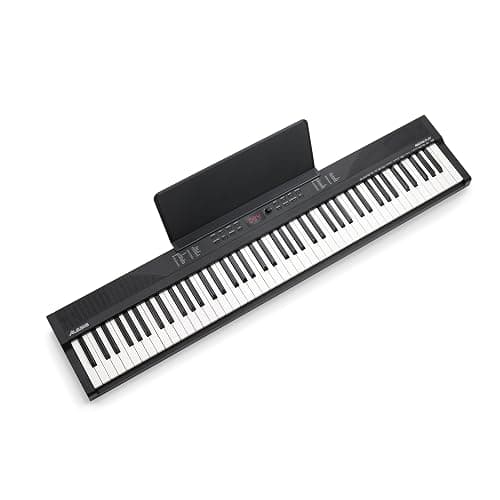 Alesis 88 Key Keyboard Piano with 480 Sounds, Speakers, USB MIDI, Carry-Bag, Stand, Headphones, Pedal and Piano Lessons for Beginners thumbnail 19