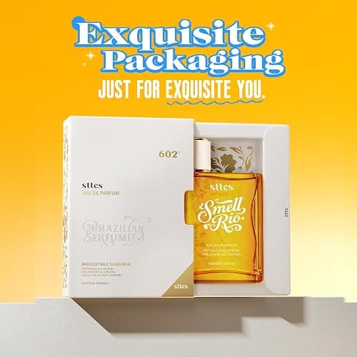 Sttes Perfume 02# (Original 602 Irresistible Sunshine)– Long-Lasting Hair Perfume for Women with Vanilla, Salted Caramel & Gourmet Notes – Sweet Scentual Fragrance Eau de Parfum 100ml (3.4 fl oz) thumbnail 9