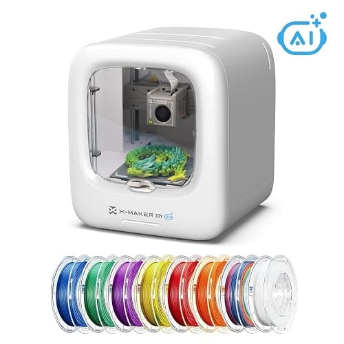 AOSEED AI-Powered 3D Printer for Kids, 3D Printer with 8 PLA Filament Set, AI Design App, Huge Toy Library, Up to 400mm/s Faster Speed, W/ 16+ Mini 3D Design Module, App Control, X-Maker Joy AI+ - Image 1