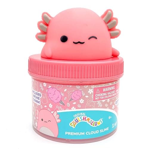 Original Squishmallows Archie The Axolotl Premium Cloud Slime, Cotton Candy-Scented, 8 oz., Storage Container with Figurine Topper, Rubber Charm, Goodie Bags Stuffers, Kids Party Favors, Sensory Toys thumbnail 3