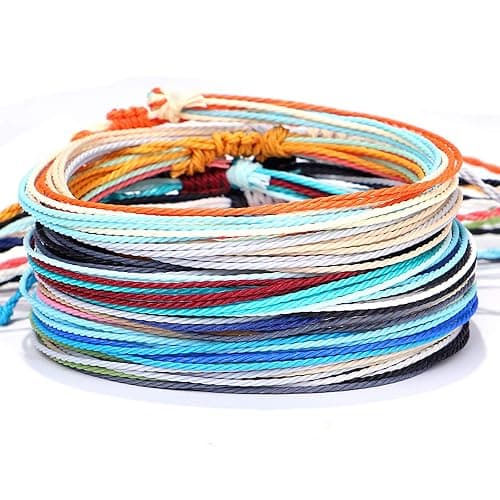 Yfstyle Handmade Summer String Bracelets for Women - Boho Braided Adjustable Beaded Waterproof Surfer Beach Bracelet Jewelry for Women Men thumbnail 2