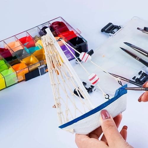 Transon Artist Paint Brush Set of 12 for Watercolor Acrylic Gouache Oil and Tempera Painting thumbnail 6