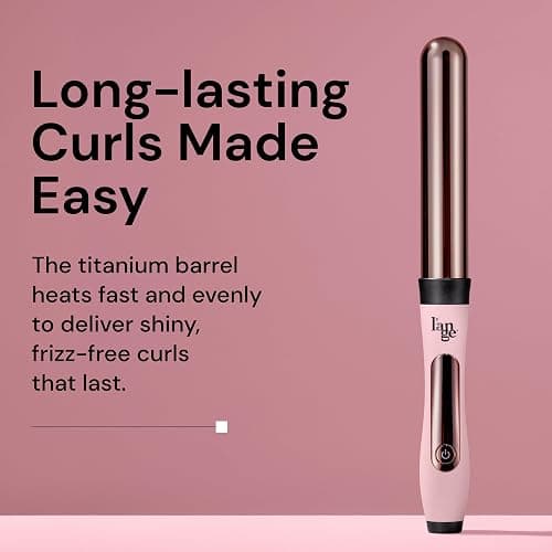 L'ANGE Hair Le Curl 25 MM Titanium Curling Wand | Professional 1 Inch Curling Iron for All Hair Types | Clip Free Hair Curler | Best Curling Wand for Tighter Curls & Beach Waves thumbnail 2