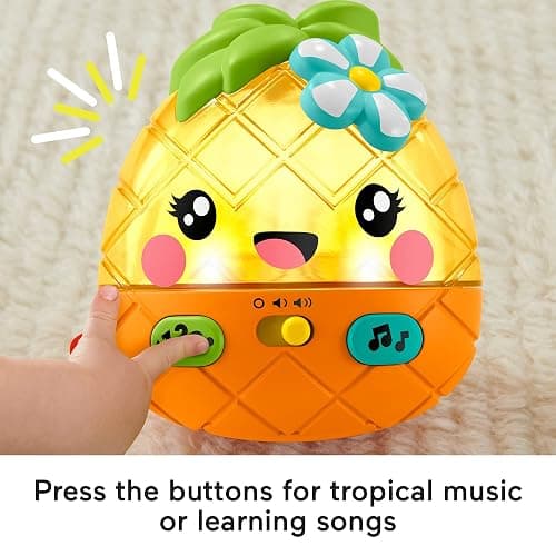 Fisher-Price Paradise Pals Magical Lights & Tunes Pineapple, electronic learning toy with music and lights for baby ages 6-36 months (Amazon Exclusive) thumbnail 5