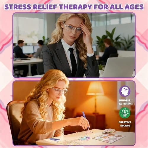 QEF 50 Sets 3D Sticker Scene, 100 Pcs Cute Kawaii Stickers, DIY Scene Sticker Book for Kids and Adults, Make Your Own House Room, Creative Stress Relief Activity Gift thumbnail 3