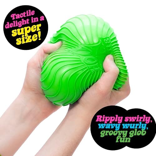 Schylling: Ripples Super NeeDoh - Surprise Style! (1) 4.25" Toy in Assorted Neon Colors & Textures, Doh-Filled, Stress Reliever, Squish-Squeeze-Pull thumbnail 5