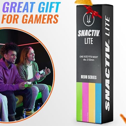SNACTIV LITE Finger Chopsticks for Gamers 4PC NEON Bundle - As Seen on Shark Tank! The Official Snacking Tool of the Future - Enjoy Snacks and Chips with Ease - Innovative Gaming Snacking Solution thumbnail 8