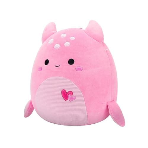 Squishmallows Original 12in Artin The Pink Loch Ness Monster with Hearts – Official Jazwares Valentine Plush (Medium) thumbnail 4