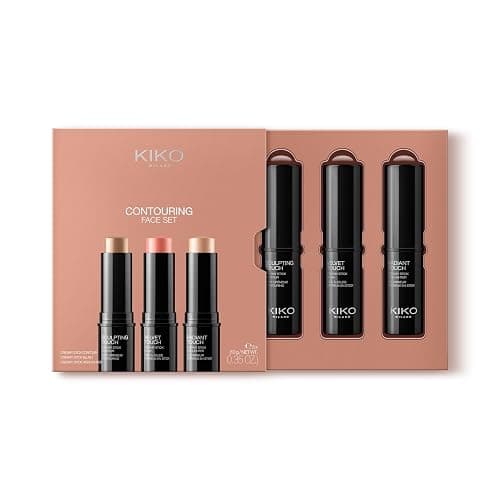 KIKO Milano Contouring Face Set 01, Kit De Maquillage Visage Avec 3 Sticks : Blush, Enlumineur Et Contour Du Visage thumbnail 4