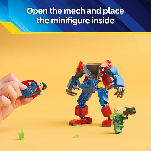 LEGO DC Superman Mech vs. Lex Luthor Building Toy - Superman Toy for Kids, Boys and Girls, Ages 6+ - Buildable Action Figure - Superhero Gift for Birthday - 76302 thumbnail 3