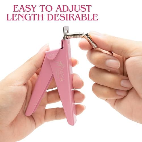 Yaya Acrylic False Nail Clippers with Magnets,Nail Cutters for Nail Tips,Nail Tip Cutter with Length Measurement, Acrylic Nail Cutter with Sizer Magnets, Manicure Tool for Salon Home Nail Art. thumbnail 4