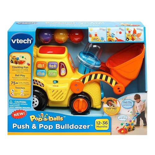 VTech Pop-a-Balls Push & Pop Bulldozer - English Version thumbnail 7
