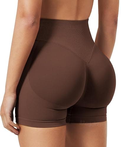 VOYJOY Women Workout Impact Shorts 2.5"/ 3.6"/ 4.5"/ 6" Scrunch Butt Lifting Gym Seamless Booty Biker Shorts thumbnail 2