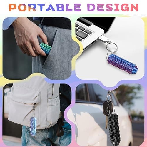 2PCS Little Ouchies Fidget, Pocket Mini Fidget Toy for Adults, Pain Stim Fidget, 3D Printed Stim Sensory Keychain Toys for Adults, Gifts for Adult with Autism ADHD Anxiety Stress Relief thumbnail 8