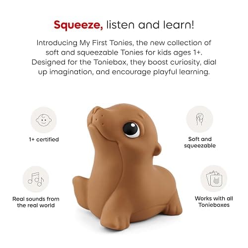 My First Tonies: Ocean Set - Seagull, Seal, and Dolphin Soft and Squeezable Audio Toy Figurines thumbnail 6