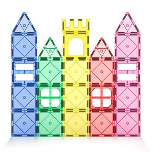 Soyee Magnetic Tiles Toddler Toys Magnetic Building Blocks for Kids Ages 3-12 STEM Educational Toys for Girls & Boys Sensory Play for Preschool Learning Birthday Toddler Xmas Gifts thumbnail 8