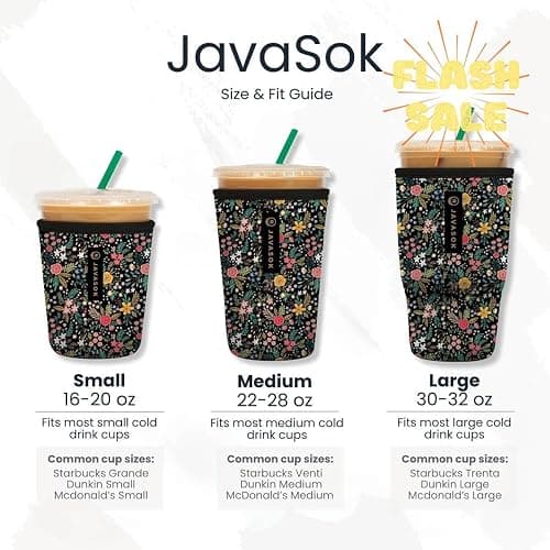 Sok It JavaSok Iced Coffee & Cold Soda Insulated Neoprene Cup Sleeve (Cowgirl Couture, Small: 16-20oz) thumbnail 6
