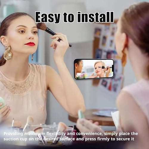 leruiyezs 12Pcs Saugnapf Für Handy,Silikon Handy Saugnäpfe Mit Starker Selbstklebend,4 Farben Handy Saugnapf Halterung Für Handyhülle,Vielseitig Für Selfies Videos,Glatte Flächen Daheim,Büro thumbnail 4