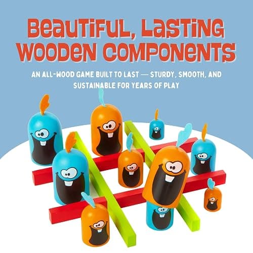 Blue Orange - Gobblet Gobblers (Wood) The Original Game!, Tic Tac Toe Strategy Board Game, Award Winning Kids and Family Friendly Educational Board Game, 2 Players, Ages 5+ thumbnail 4