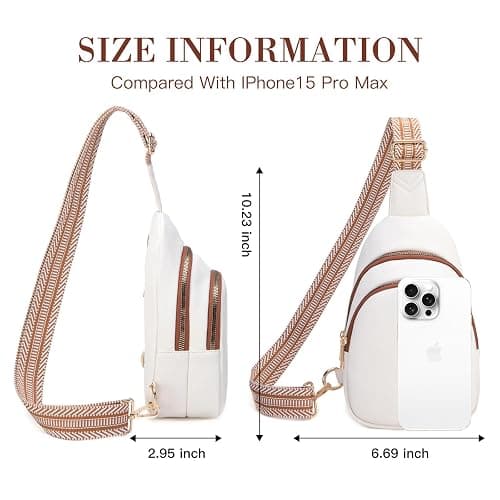 Viverte Crossbody Bags for Women Initial Sling Bag Cross Body Fanny Packs Personalized Gifts for Mom Women Wife thumbnail 3