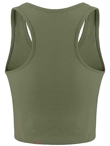 Boao 4 Pieces Basic Crop Tank Tops Sleeveless Racerback Crop Top for Women thumbnail 6
