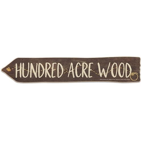 Disney Winnie the Pooh Hundred Acre Wood Arrow Wall Decor - Cute Winnie the Pooh Decoration - Image 1