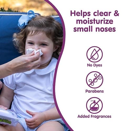 Boogie Wipes Gentle Saline Nose Wipes - 180 Count | Unscented, Hypoallergenic & Alcohol-Free - Made with Natural Saline, Aloe, Chamomile & Vitamin E - Diaper Bag Essential thumbnail 5