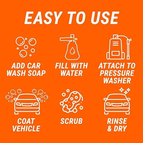 Armor All 2-in-1 Foam Cannon Kit, Car Cleaning Kit Connects to Power Washers and Garden Hoses for Vehicle Cleaning, Includes Foam Cannon, Foam Applicator and Ergonomic Adaptor, 1 count thumbnail 5