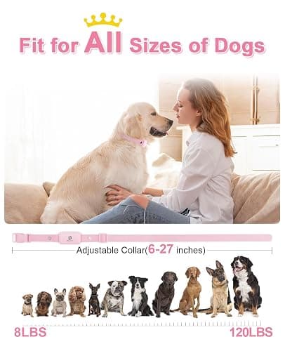 Bousnic Shock Collar for Dogs - Waterproof Rechargeable Dog Electric Training Collar with Remote for Small Medium Large Dogs with Beep, Vibration, Safe Shock Modes (8-120 Lbs) thumbnail 5