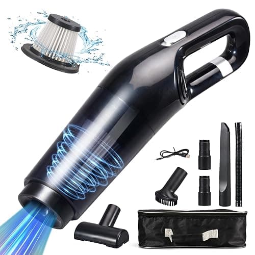 Grixz Handheld Vacuum Cleaner, 10000Pa Powerful Car Vacuum Cleaner, Mini Lightweight Vacuum Cordless, Rechargeable Portable for Home, Car, Office - Image 1