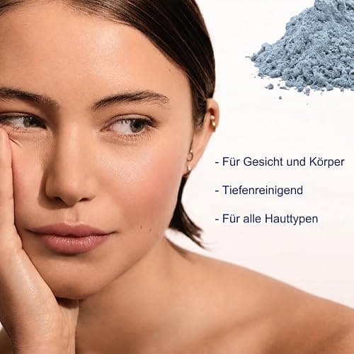 Nila Powder Marruecos para cara y cuerpo, Blue Nila Powder Moroccan, Mascarilla en polvo para limpieza profunda, hidratante, calmante y reducción de poros thumbnail 5