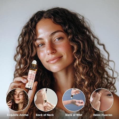 Wecona Aromatherapy Essential Oil Roll-On Set – 6x10ml Essential Oil Blends with Roller Bottles, Portable Essential Oils for Diffusers for Home,Relaxing Gift for Women & Men thumbnail 4