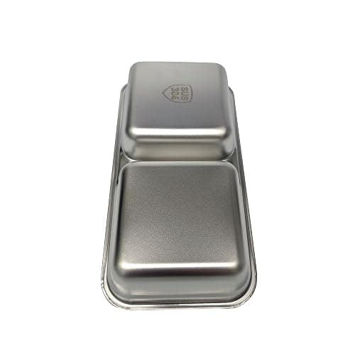 2 Pack Stainless Steel Snack Containers with Leak-Proof Lids, Reusable Food Storage Boxes, Dishwasher Safe Portable Lunch Containers for Meal Prep, Travel, Camping (2-Cell) thumbnail 4