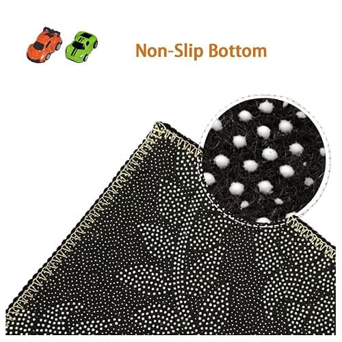 Car Rug Play Mat Great for Playing with Cars and Toys, Kid Playroom Carpet with Rubber Backing, Game Area for Baby Toddler Kid Child Educational Learn Road Traffic in Bedroom, Classroom - 3'11" x 5'10" (Rectangular) thumbnail 5