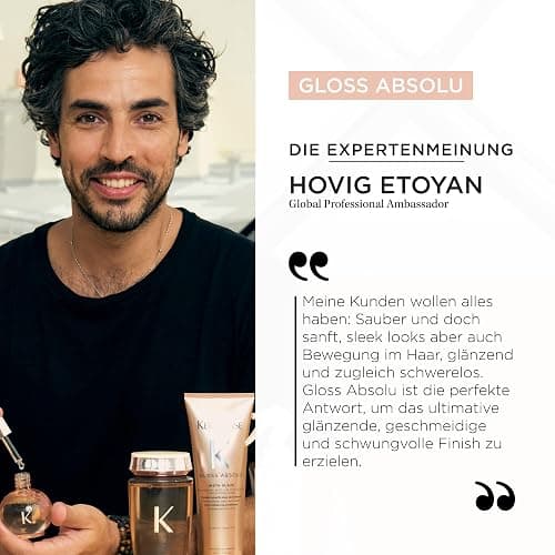 Kérastase Gloss Absolu Anti-Frizz Glaze Milk, All-in-1-Pflegespray für langes, zu Frizz neigendes Haar, Mit Hyaluronsäure, Glykolsäure und Wildrosenöl, Hitzeschutz bis zu 230 °C thumbnail 9