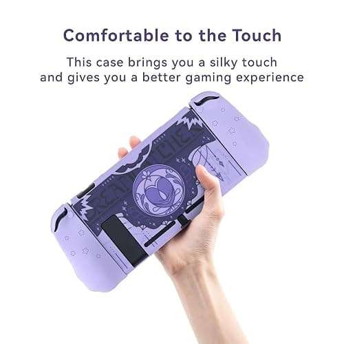 GeekShare Protective Case for Regular Switch Model, Hard PC & Soft Silicone Cover Case for Switch and Joy Con Controller - Star Wings Series Dark Version(for Switch 2017) thumbnail 4