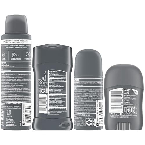 Dove Men + Care Clean Comfort Antiperspirants – Men’s Antiperspirant Spray + Stick, Full and Travel-Size Sets, 72H Protection (4 Piece Set) thumbnail 2