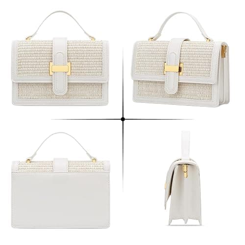 KKXIU Crossbody Bags for Women - Top Handle Purses for Lady, Leather Handbags Shoulder Clutch with Adjustable Shoulder Strap thumbnail 5