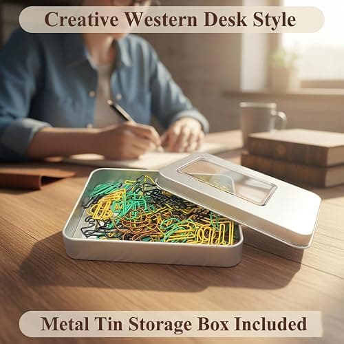 Haowuliao 60pcs Cute Western Paper Clips, Fun Paperclips, Western Office School Supplies and Desk Accessories, Western Cowboy Gifts thumbnail 2