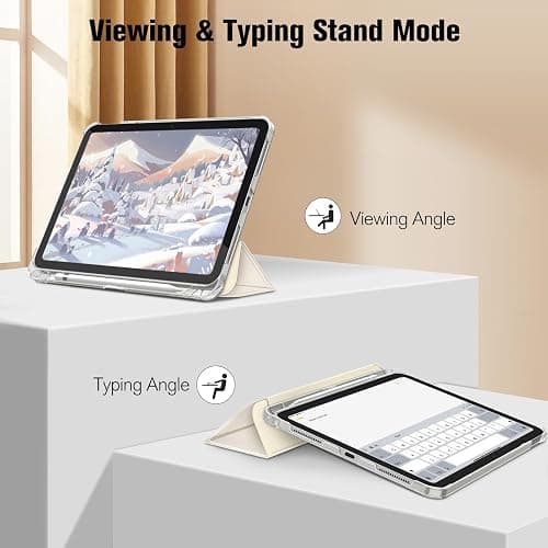 FINTIE Case for iPad (A16) 11th Generation 11 Inch (2025), iPad 10th Generation 10.9 Inch (2022) - Ultra Slim Cover with Matte Back Shell Built-in Pencil Holder, Auto Wake Sleep, Starlight thumbnail 3