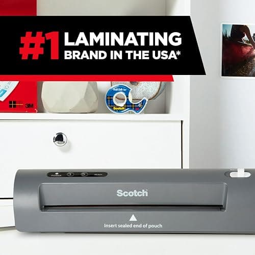 Scotch Thermal Laminator, 2 Roller System for a Professional Finish, Use for Home, Office or School, Suitable for use with Photos (TL901X) - Laminating Machine thumbnail 5